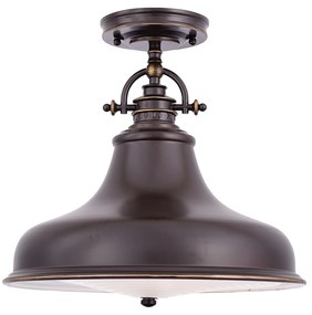 Sospensione Industrial Nordica Emery Metallo Bronzo Palladiano 1 Luce E27