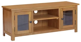 Mobile Tv 110x35x44 Cm İn Legno Massello Di Rovere /