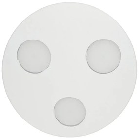 Plafoniera design Phanteon Ø 30 cm bianco IP20, 3XGX53