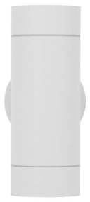 Applique Cilindrica Bidirezionale, IP65, 2xGU10, Bianca Colore Bianco