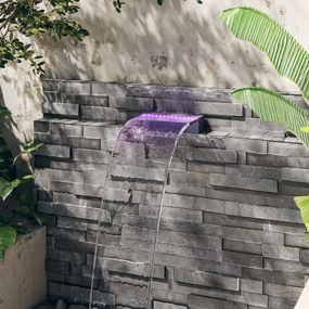 Sfioratore A Cascata Con Led Rgb Acrilico 30 Cm /