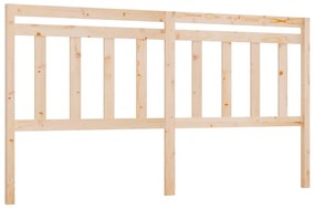 Testiera per letto 186x4x100 cm in legno massello di pino