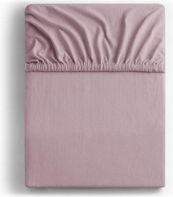 Lenzuolo con angoli rosa polveroso in jersey 90x200 cm Amber – Restilo