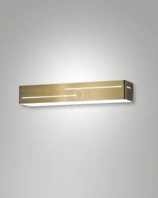 Banny applique ottone satinato a led 3000k - 18w - 1700 lm 31cm ip20