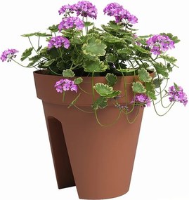 Fioriera pensile per ringhiere in plastica riciclata ø 30 cm Capri - Artevasi