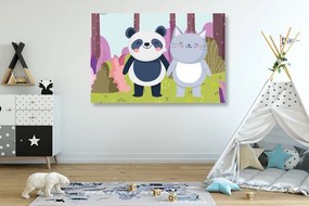 Stampa su tela – Animali nel bosco