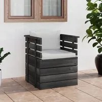 Poltrona da Giardino con Cuscini in Legno di Pino cod mxl 72348