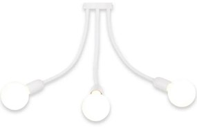 Top Light Galileo 3 B - Lampadario a sospensione con supporto rigido 3xE27/40W/230V bianco