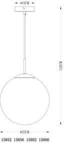 GLOBO 15856 - Lampadario a sospensione con filo VARUS 1xE27/40W/230V