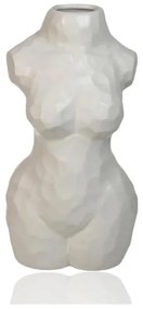 Vaso in ceramica bianco 30 cm