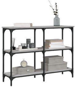 Tavolo consolle grigio sonoma 100x29x75 cm in legno multistrato