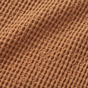 Coperta marrone in cotone 150x200 cm Jaipur Chunky Waffle – Pineapple Elephant