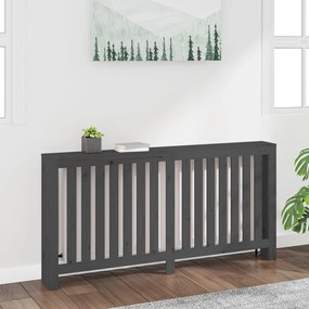 Copertura Termosifone Grigia 169x19x84 Cm Legno Massello Pino /