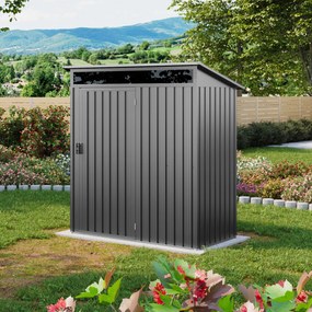 PRIMEYARD Casetta da giardino 160 x 80 cm, grigio perla - (GFPV01006)