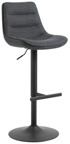Sgabello da bar grigio con altezza regolabile (altezza seduta 65 cm) Adisa - Actona