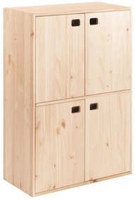 Scaffale in kit 5 ripiani Dinamic L 70.8 x P 33 x H 105.4 cm pino naturale, portata per ripiano 50 kg