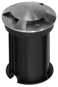 Faretto Carrabile 4 Direzioni MR16 IP67 Acciaio INOX 12/24V Inox