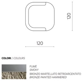 Specchio sagomato con cornice in vetro VOLTA Bronzo