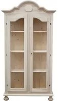 Vetrina 2 porte 3 ripiani legno grezzo 103x45x197 - Mobili 2G