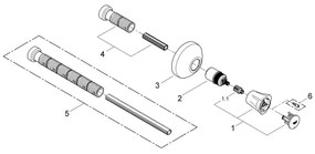 GROHE 19809001 - Finitura per valvola incassata COSTA L, cromo lucido