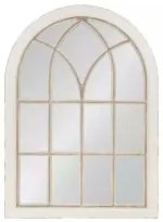 Specchio da parete DKD Home Decor Legno Bianco (79 x 4 x 110 cm)
