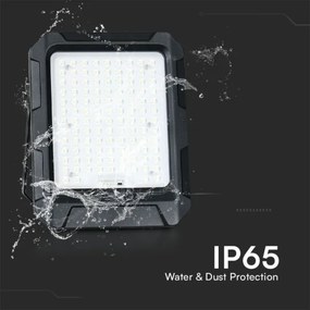 Faro solare a LED/15W/3,7V IP65 4000K nero + telecomando