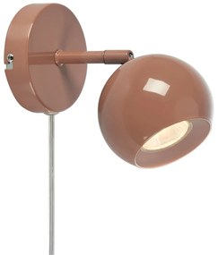 Lampada da parete marrone con alimentazione a corrente Pop – Markslöjd