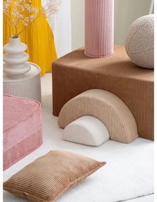 Gioco per psicomotricità marrone in velluto a coste 3 pz altezza totale 37 cm 75x49 cm Rainbow Montessori – Wigiwama