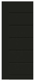 Pannello per porta d'ingresso P076 pellicolato pvc nero L 92  x H 210.5 cm, Sp 6 mm apertura destra