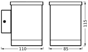 Ledvance - Applique a LED solare ENDURA STYLE SOLAR LED/0,5W/2,4V IP44