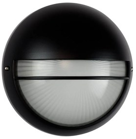 Plafoniera da Esterno E27 Nera IP54 Ø258mm mod. Palpebra Colore Nero