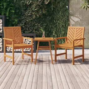 Tavolino 45x45x60 Cm İn Legno Massello Di Acacia /
