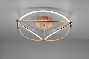 Charivari plafoniera led ottone satinato ellissi dimmerabile con in...