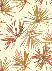 Harlequin Carta da parati Aucuba - Gold/ Rosewood/ Parchment