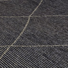 Tappeto grigio scuro con juta 160x230 cm Mulberrry - Asiatic Carpets