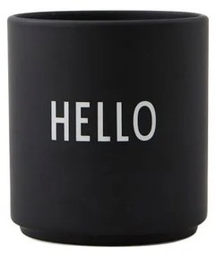 Tazza in porcellana nera 300 ml Hello - Design Letters