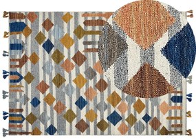 Tappeto kilim lana multicolore 160 x 230 cm KASAKH Beliani
