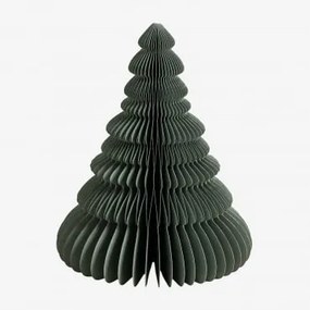 Confezione Da 3 Alberi Di Natale In Carta Noelle Baia Verde & ↑24 Cm - Sklum