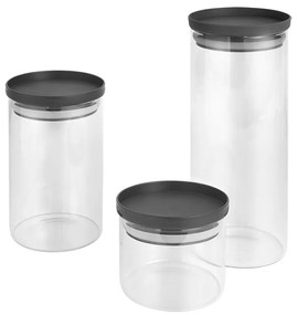 Set di contenitori per alimenti in vetro alimentari 3 pz – Metaltex