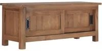 Mobile Porta TV 90x30x35 cm in Legno Massello di Teak 286275