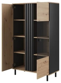 Vetrina BADIA rovere/antracite