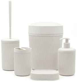 Portascopino da appoggio beige in plastica Ring