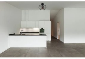 Lampadario a plafone CORRINI 1xE27/60W/230V diametro 25 cm nero/grigio