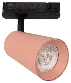 Faro LED 40W Trifase Rosa CRI92 Bianco Variabile 38° - Bridgelux LED Colore Bianco Variabile CCT