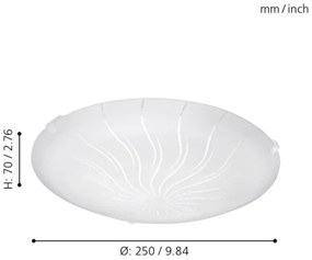 Eglo 96089 - Plafoniera LED MARGITTA 1 LED/11W/230V