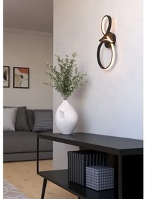 Eglo 901268 - Applique a LED SERPINS LED/11,4W/230V 3000K nero