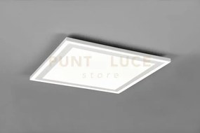 Plafoniera  carus led quadrata bordo bianco r67214331