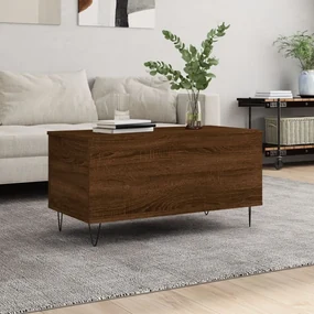 Tavolino Salotto Rovere Marrone 90x44,5x45 Cm Legno Multistrato /