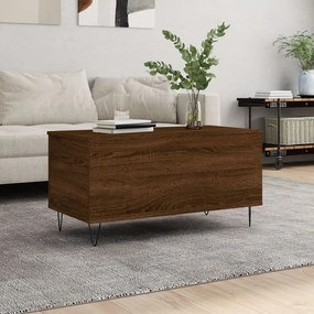 Tavolino Salotto Rovere Marrone 90x44,5x45 Cm Legno Multistrato /