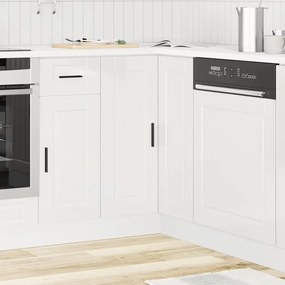 Base ad angolo cucina porto bianco lucido in legno multistrato